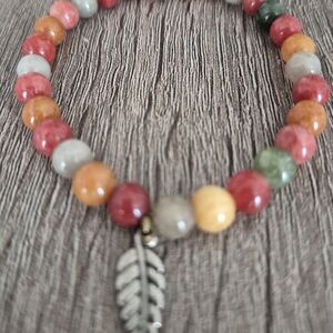 Alashan Agate Natural Stone Braclet!